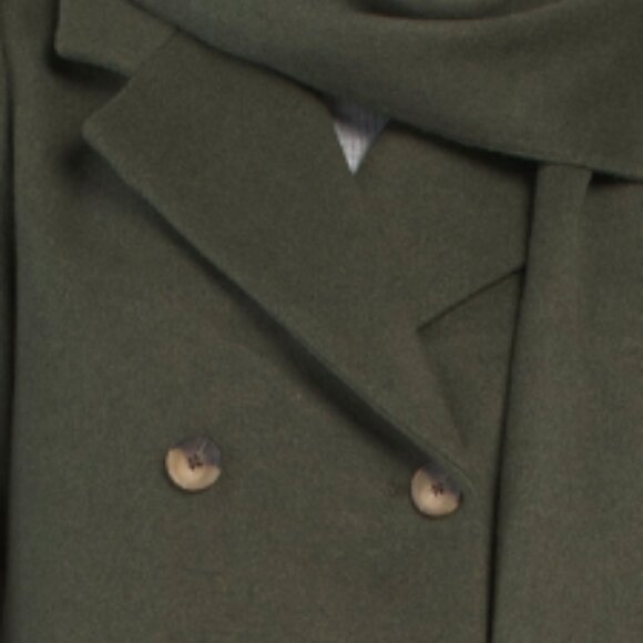 HOUSE OF HARLOW 1960 Wool Blend Button Down Coat With Scarf - Picture 4 of 4